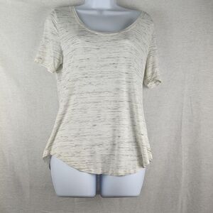 Old Navy Luxe Space Dyed white Tshirt
